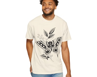 Butterfly Tattoo T-Shirt, Butterfly Tattoo Shirt, Tattoo Tshirt, Tattoo Art Tee, Tattoo Shirt, Traditional Tattoo Apparel, Tattoo Clothing