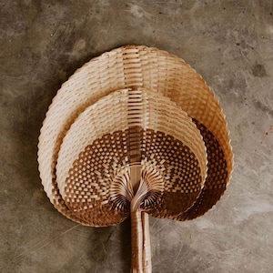 Woven Paradisio Fan in Amber Ombre