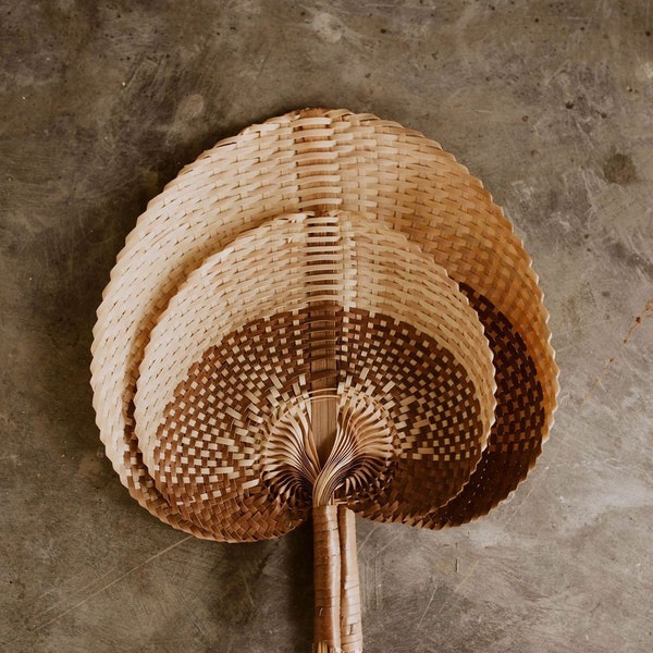 Woven Paradisio Fan in Amber Ombre