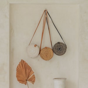 Round Rattan Purse