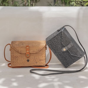 Kota Rattan Purse in Natural