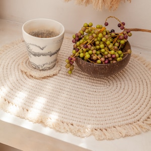 Organic Cotton Macrame Placemat