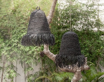 Ubud Pendant Lamp | Pendant Hanging Light, Ubud Ceiling Mount Lamp Rustic Lantern, Boho Modern Farmhouse Home Nursery Decor
