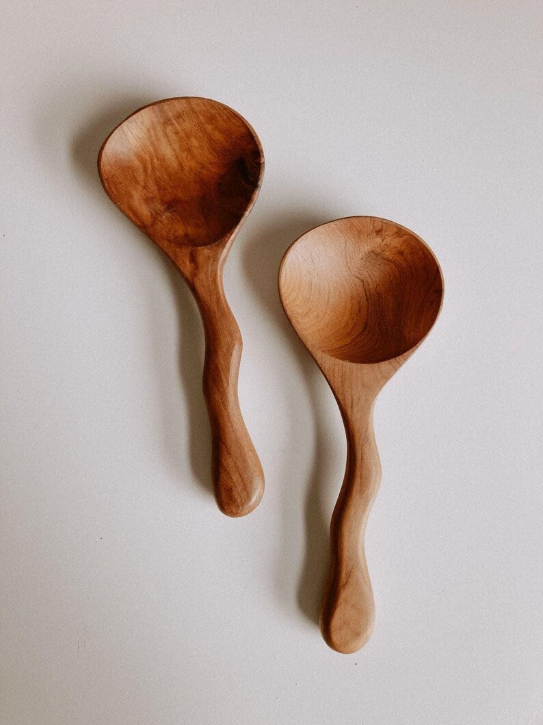 Village Thrive Teak Serving Spoons - Thumbnail 2