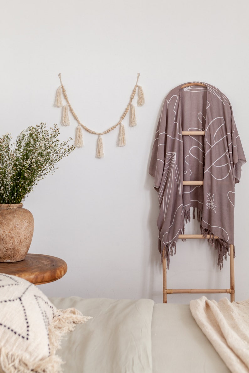 Arch Rattan Blanket Ladder 4 Rails Leaning Ladder for Home Etsy