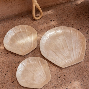 Mother of Pearl Shell Catch All Dishes - Jewelry Storage Set