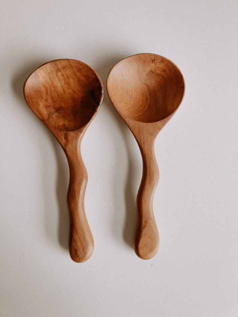 Village Thrive Teak Serving Spoons - Thumbnail 3