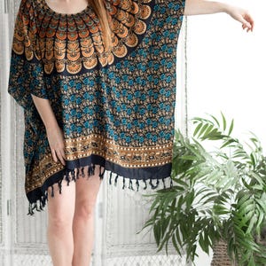 knee length dresses for ladies long poncho dress: Effortless Style and Comfort main image 1