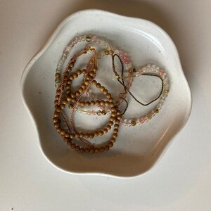 Ceramic Ring Dish: Wabi Style Floral Catch All - Handmade Artisan image 3