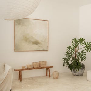 Woven Rattan Basket Set: Cubby Storage Baskets (4 Sizes, Natural Fiber)