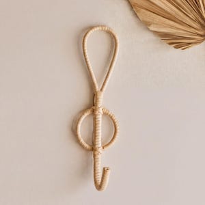 Banyak Wall Hook, Natural Rattan Organizer, Boho Entryway Rack, Multi-Use Hanging, Small 4x12 Or Large 7x20