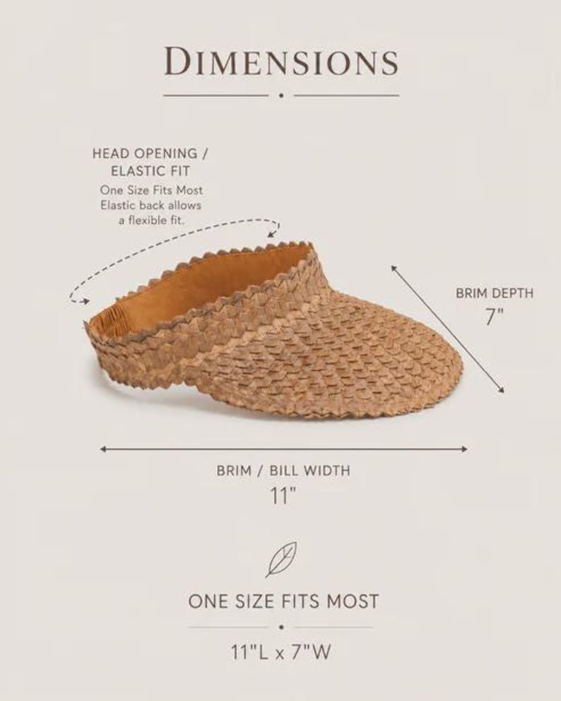 Chapéu com viseira: estilo rattan âmbar (ajustável, feito à mão, proteção UV) imagem 12