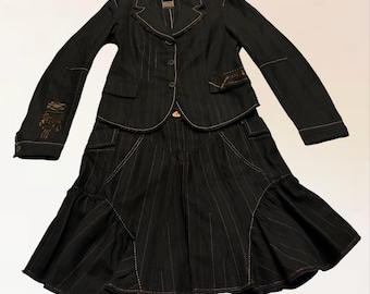 Vintage Le Jean De Marithé François Girbaud Shirt Jacket: Y2K