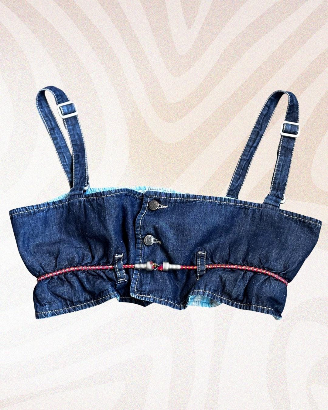 Bustier Marithé Et François Girbaud - Bleu Marine, Taille 38, Occasion Très Bon état