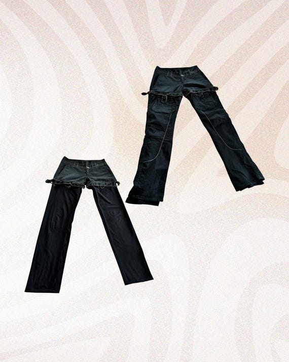 Pantalon Large Girbaud Marron/velours Côtelé Avec Dentelle - Taille 38 - Occasion Très Bon état