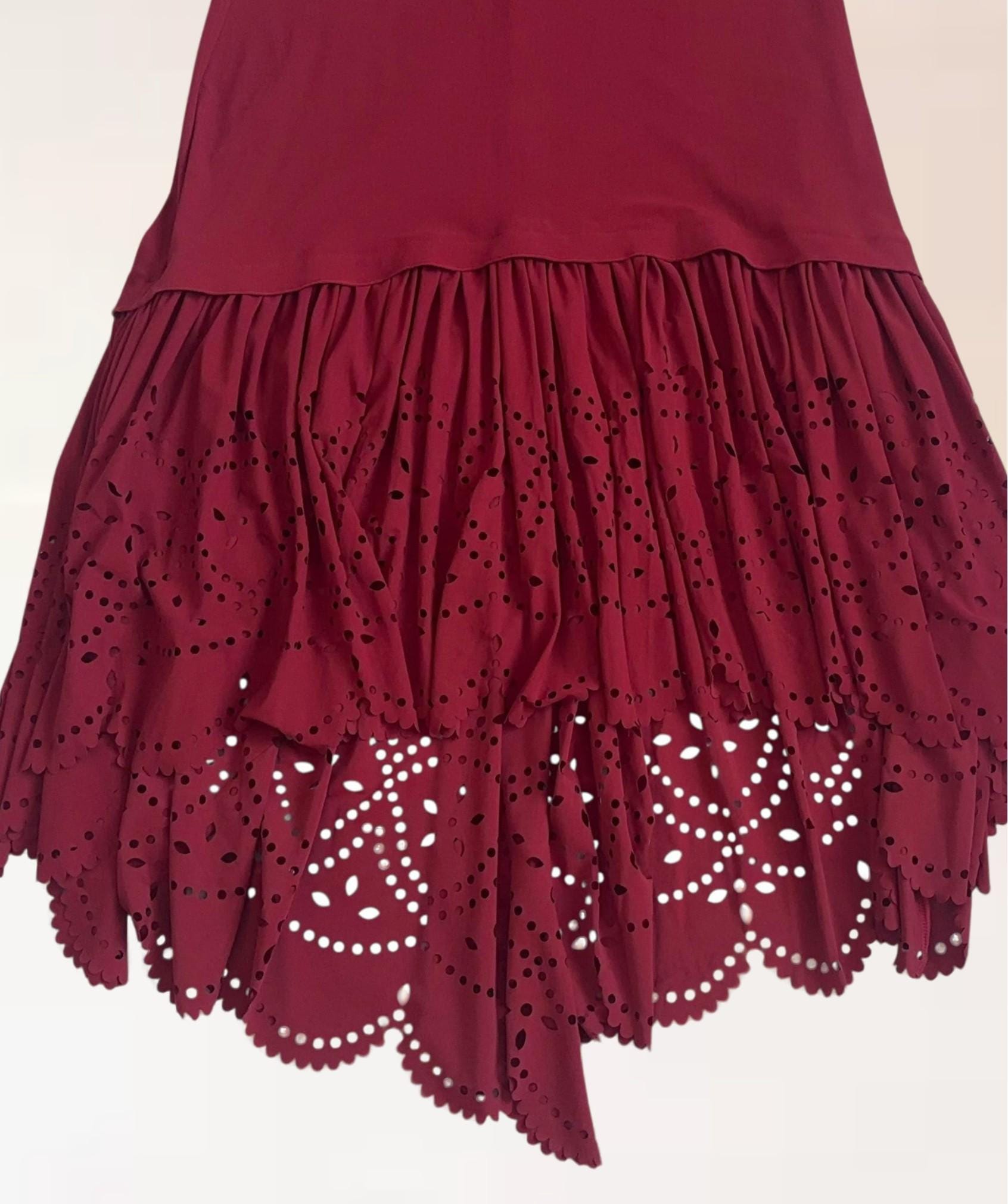 Robe Boule Rouge Marithé Et François Girbaud - Taille S, Coupe Modulable, Excellent état Vintage