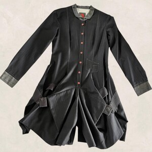 Ensemble Robe + Pantalon Noir Girbaud Cravatatakiller - Taille 36 - Style Avant-garde - Occasion TBE