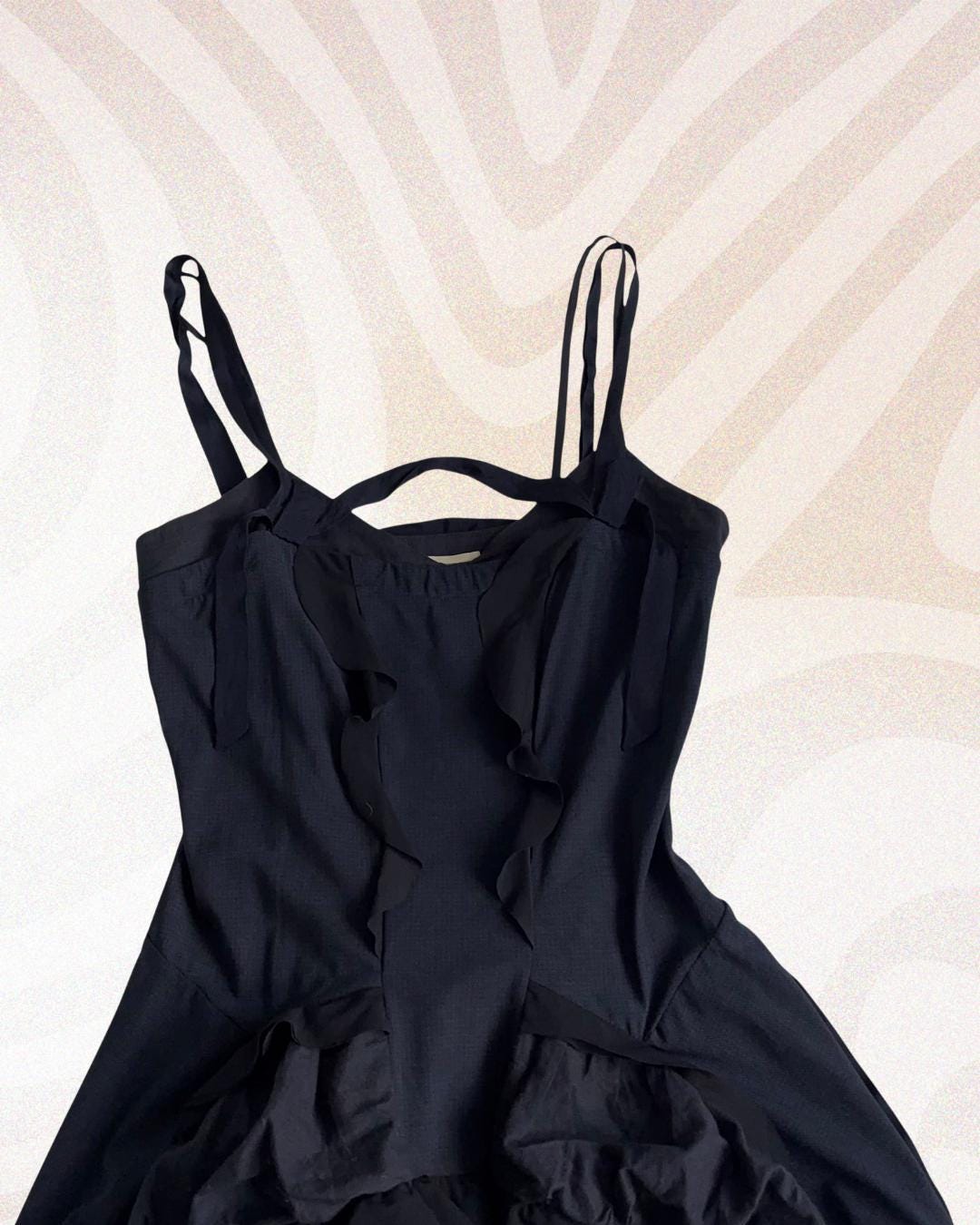 Robe Girbaud Cravatatakiller Noire Taille 40 - Design Avant-gardiste, Fentes, Dos Froncé, Occasion TB