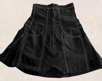 Vtg 1990's Marithe Francois Girbaud Extra High Waist Layered
