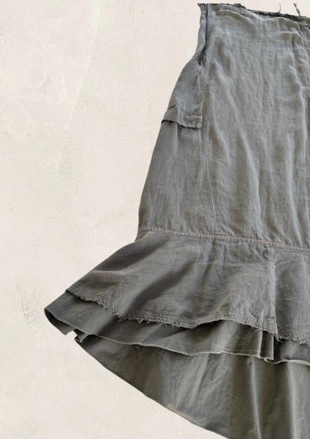 Robe Longue Architecturée Marithé Et François Girbaud - Taille 40, Imprimé Carreaux - Occasion Très Bon état