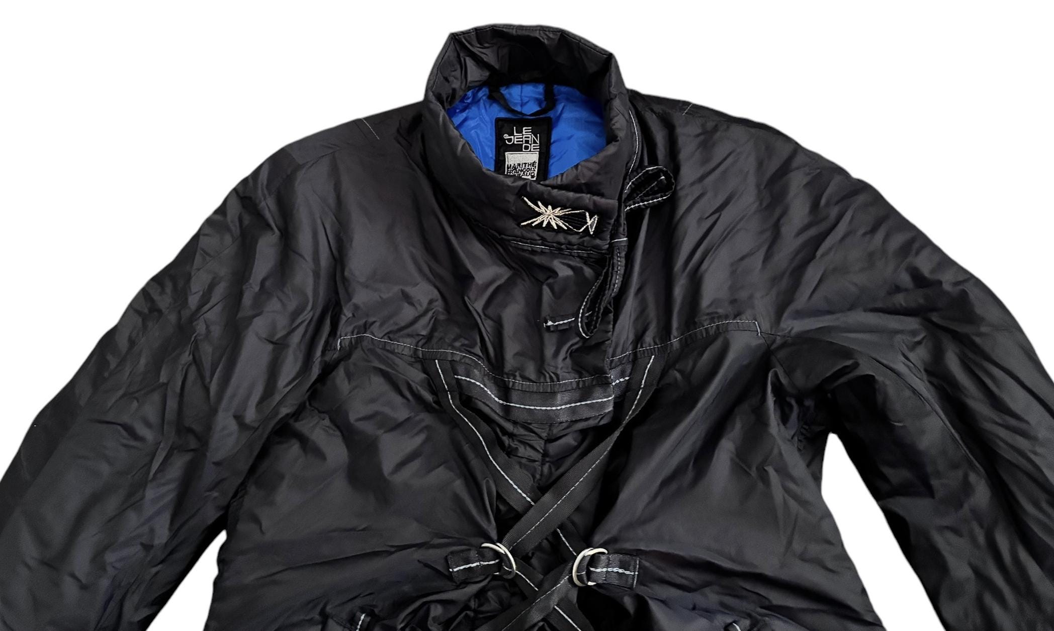 Manteau Imperméable Marithé Et François Girbaud Bleu - Taille L, Style Trench, Occasion Très Bon état