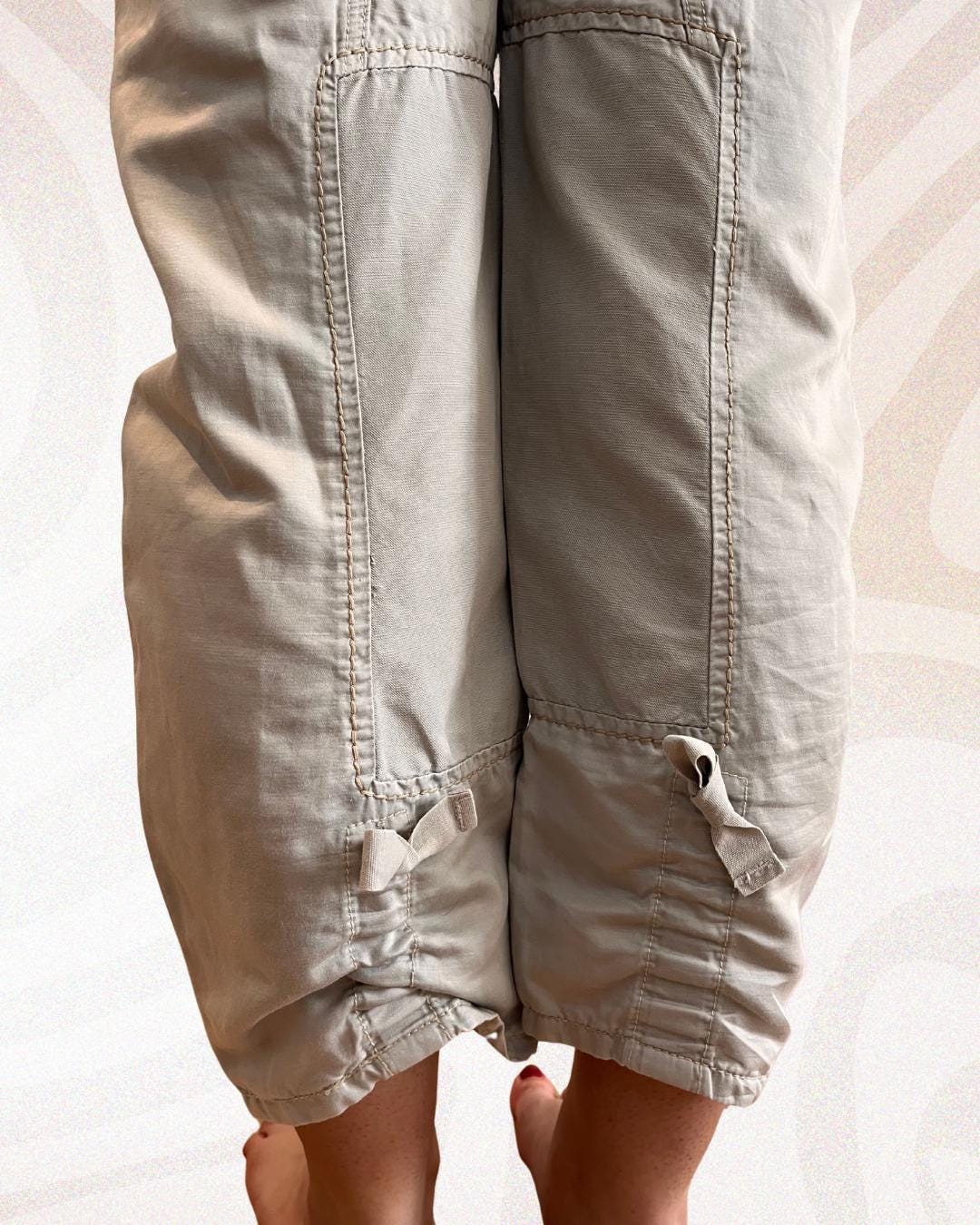Pantalon Large Marithé Et François Girbaud - Gris, Style Frou Frou - Taille 36 - Occasion Très Bon état