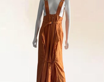 Robe Salopette Longue En Jean Girbaud – Taille 42 – Bleue, Excellente état – Style Décontracté Ou Soirée