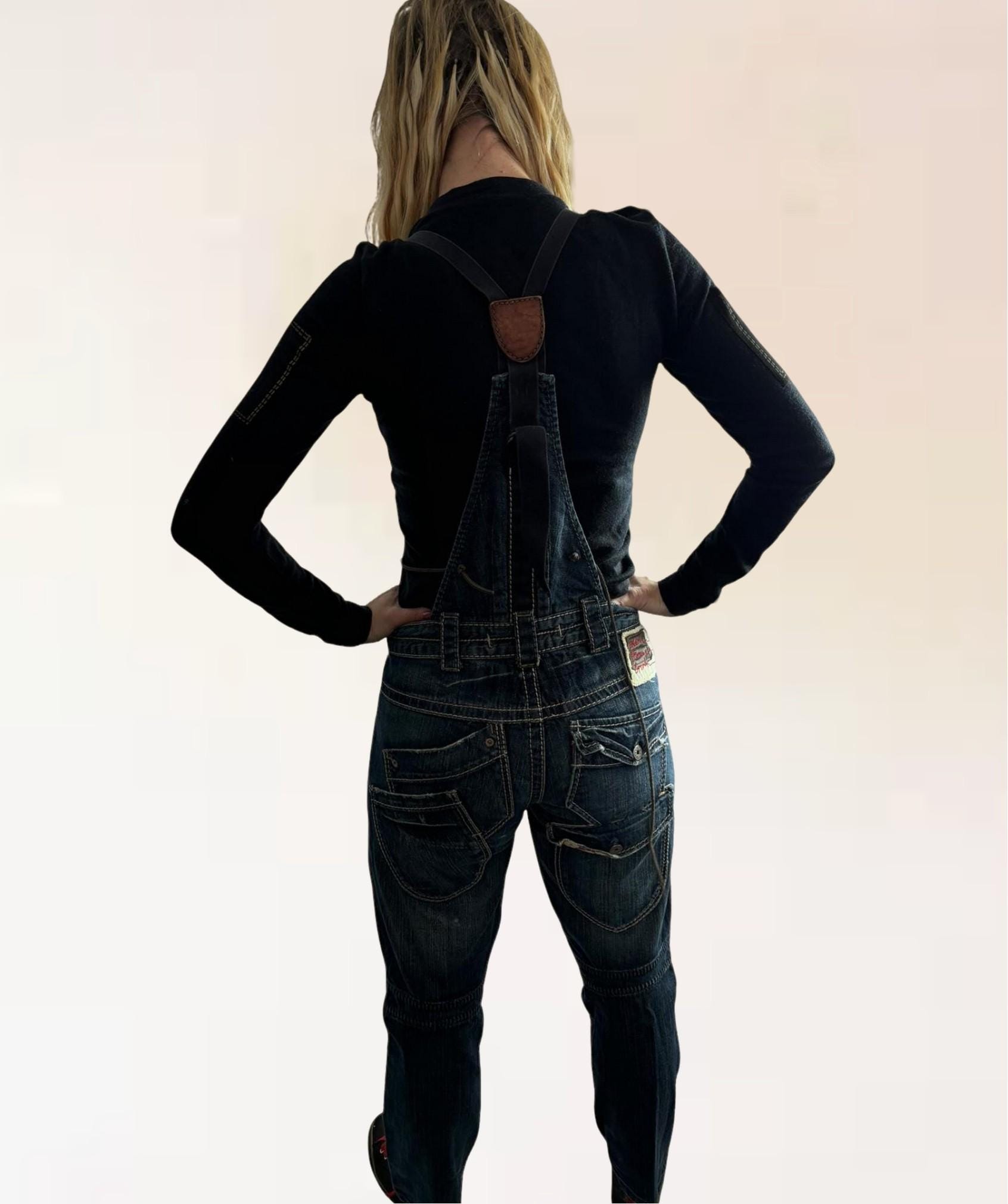 Robe Salopette Longue En Jean Bleu Girbaud - Taille 42 - Parfaite Pour Toutes Occasions