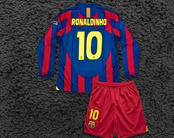 FC Barcelona 2004/2005 Ronaldinho #10 Home Jersey - Etsy UK