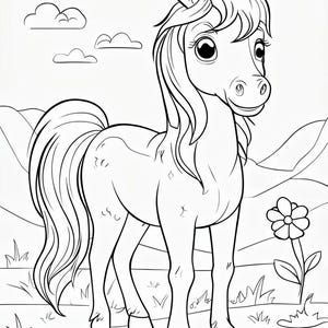 Horse Coloring Sheet