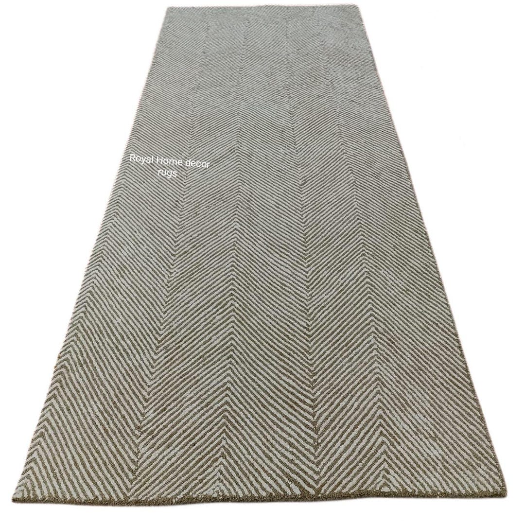 Modern Geometric Striped Carpet Modern Herringbone Pattern Rug Soft ...