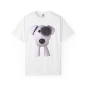 Cartoon Dog Unisex T-shirt, Funny Dog Tee, Cute Dog Graphic Shirt, Dog Lover Gift, Animal Print Top