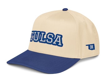 Retro Embroidered Tulsa Hat | Two Tone TU Gameday Cap
