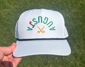 Augusta Upsidedown Rope Hat | Embroidered Retro Golf Hat | Richardson 258 Cap