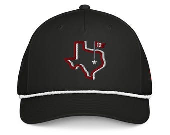 College Station 12th Man Rope Hat –  Texas A&M Embroidered Rope Cap