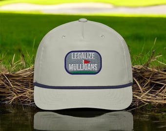 Legalize Mulligans Rope Hat – Embroidered Golf Rope Cap – Funny Golf Hat