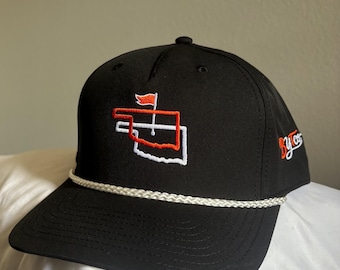 Embroidered Oklahoma State Outline Rope Hat | OSU Cowboys Gameday