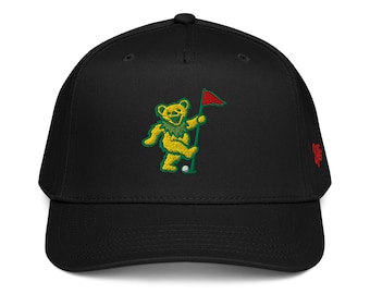 Dancing Bear Golf Hat | Embroidered Augusta Cap | Funny Golf Hat