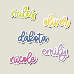 Personalized Script Name Sticker: Water Bottle & Laptop Decal
