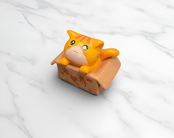 Lucky Cat-tangentbord, söt hantverksmässig tangentbordsknapp för mekaniskt tangentbord, speltillbehör, samlarobjekt