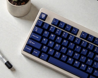 Blå PBT-tangentbordsset för mekaniskt tangentbord | Anpassade tangentbordstangentbordstangentbord | Estetiskt tangentbordsset | MX-kompatibel | Uttryck din setup