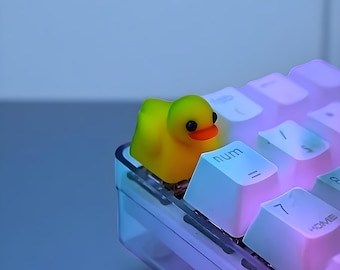 Duck Artisan Keycap, söt handgjord tangentbordslock, personlig present till pojkvän, tillbehör till mekaniskt tangentbord, unik design