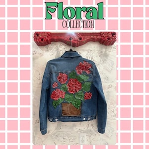 Floral Collection Hand Painted Denim Jackets