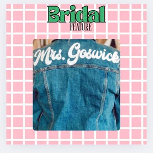 Personalized Hand Painted Bridal Jacket