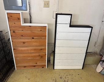 Custom mailbox, mailbox base, modern mailbox, mailbox post, painted cedar wood, waterproof
