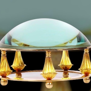 Loupe en laiton – liseuse de table vintage | Cadeau d'anniversaire pour père et grand-père | Mariage ou anniversaire / Cadeau pour mari / Décoration d'intérieur