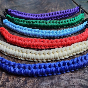 Pack of 6 Micro Cord Paracord Survival Bracelets.