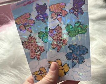 Falling Clown Sticker Sheet, Stationery Decals