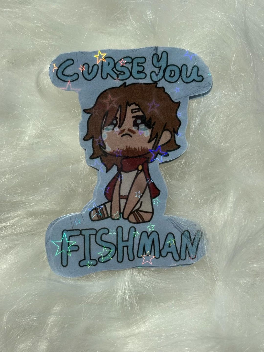 Curse You Fish Man, Greek Mythology Odyssey Sticker. - Etsy Canada