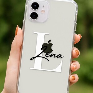 Personalized Phone Case – Custom Name Clear TPU Cover – Soft Silicone Case for iPhone  – Gift for Her/Him
